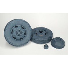 1/16 M3 Halftrack Early Front Wheels (Weighted) Type 3