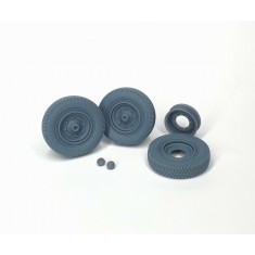 1/35 Sd.Kfz. 251 Front Wheels with Spare Wheel and Rim (Weighted) Type 2
