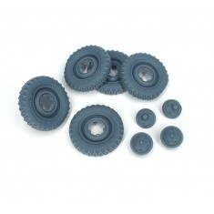 1/35 VW Kubelwagen Road Wheels (Weighted) Type 2