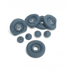 1/35 VW Kubelwagen Flat Tyres Type 1