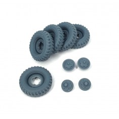 1/35 VW Kubelwagen Wide Road Wheels (Weighted)
