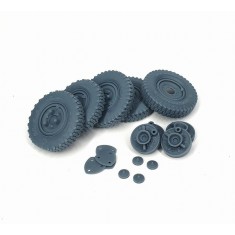 1/35 Sd.Kfz. 222 Early Road Wheels with Spare Wheel (Weighted) Mix for Tamiya Kit