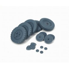 1/35 Sd.Kfz. 222 Early Road Wheels with Spare Wheel (Weighted) Mix for HobbyBoss Kit