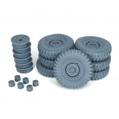 1/35 DUKW Road Wheels with Spare Wheel (Weighted) for Italeri Kit