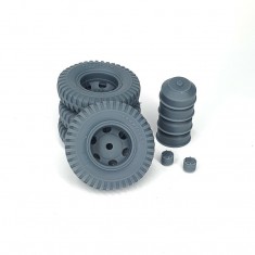 1/35 WTCT-6 Trailer Road Wheels (Weighted) for I Love Kit