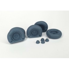 1/35 VW Kubelwagen Balloon Flat Tyres Type 1