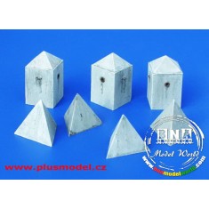 1/35 Anti-tank Concrete Barriers - Pyramid-style Vol.II