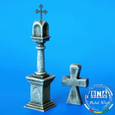 1/35 Stone Column with Peace-Offering Cross 