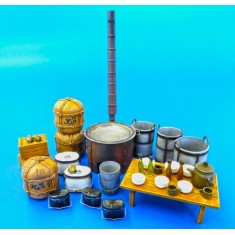 1/35 Japanese Military Field Kitchen Equipment