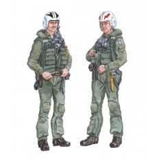 1/48 F-4 Phantom Crew (2 figures) (Resin + Decals)