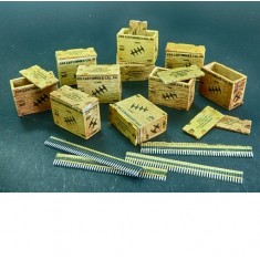 1/48 US Ammunition Boxes w/Belts for 12.7mm Ammunition in Strips