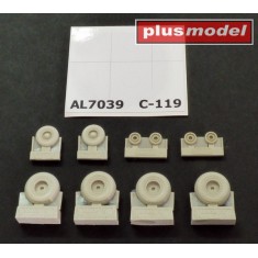 1/72 Fairchild C-119 Flying Boxcar Wheels Early Version