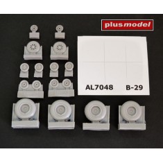 1/72 Boeing B-29 Superfortress Wheels #Groved