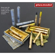 1/35 KwK 36 Ammunition 88 mm  for Tiger I, Flak 88-16, 36, 37 (10 cartridges)