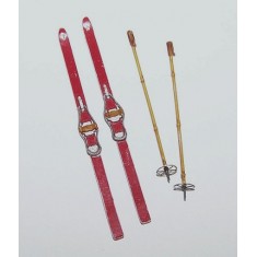 1/35 Skis with sticks (2 pairs)
