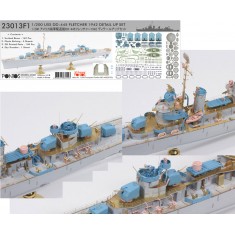 1/200 USS DD-445 Fletcher 1942 Detail up set for Trumpeter kit #03723