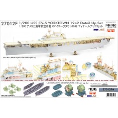 1/200 USS CV-5 Yorktwon 1942 Detail Set for Trumpeter/I Love Kit #03711 (Teak Tone deck)