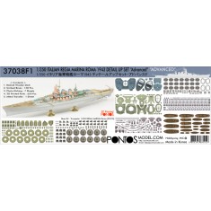 1/350 Italian Regia Marina Roma 1943 Detail-up set for Trumpeter kit #05318