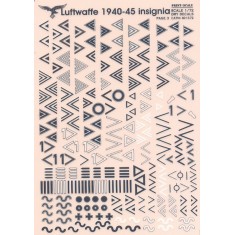 1/72 Luftwaffe Vinkeli Insignia 1940-1945 (Dry Transfer)