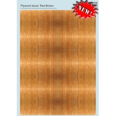 1/72 - 1/48 Plywood Decal Part.2 - Red-Brown