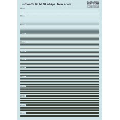 Decals for Non Scale Luftwaffe RLM 70 Strips