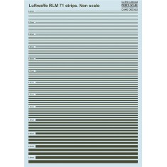 Decals for Non Scale Luftwaffe RLM 71 Strips