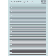 Decals for Non Scale Luftwaffe RLM 75 Strips