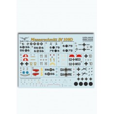 1/144 Wet Decals - Messerschmitt Bf 109D