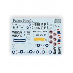 1/48 Fairey Firefly Water-slide Decal