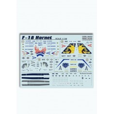 Decals for 1/144 F-18 Hornet