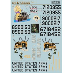 1/32-1/35 CH-47 Chinook Part 1 (The complete set 1.5 leaf) Decals