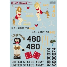 1/32-1/35 CH-47 Chinook Part 2 (The complete set 1.5 leaf) Decals