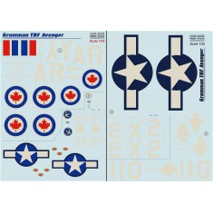 Decals for 1/32 Grumman TBF Avenger