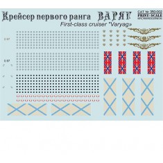 Decals for 1/350 First-class Cruiser "Varyag"