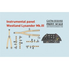 1/32 Westland Lysander Mk.III Instrument Panel 3D Decal
