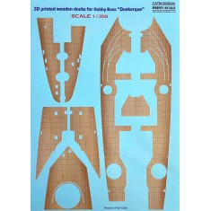 1/350 French Battleship Dunkerque Wooden Decks for HobbyBoss kits (3D printed)