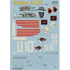 1/48 Fokker D VII (Part 1) Decals (complete set, 4 leaf)