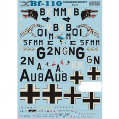1/48 Messerschmitt Me 110 (Part 1) Decals