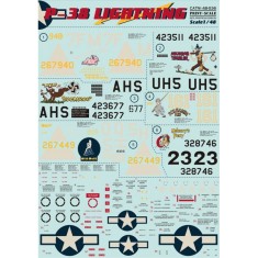 1/48 Lockheed P-38 Lightning (Part 1) Decals