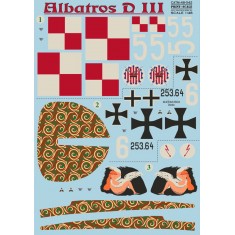 1/48 Albatros D.III (The complete set, 2 leaf) Decals