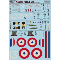 1/48 Spad VII-XVII (Part 1) Decals
