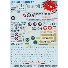 1/48 Bell OH-58 Kiowa Helicopter (Part 2) Decals