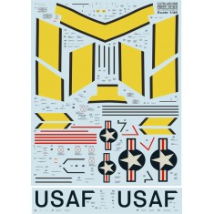 1/48 F-86E Sabre Technical Stencils Decals