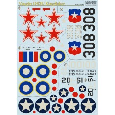 1/48 Wet Decals - Vought OS2U Kingfisher (1 sheet)