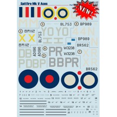 1/48 Supermarine Spitfire Mk.V Aces Decals Part 2