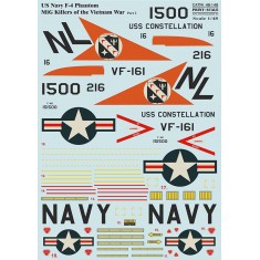 Decals for 1/48 F-4 Phantom MIG Killers Vietnam War Part.2