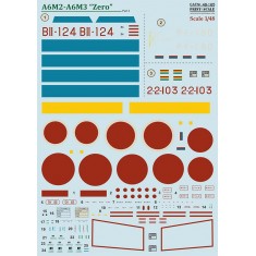 Decals for 1/48 Mitsubishi Zero A6M2 - A6M3. Part 2