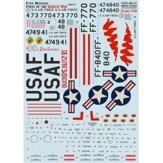Decals for 1/48 Korean War F-51 Mustang Part 2