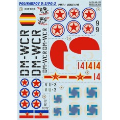 Decals for 1/48 Polikarpov U-2/Po-2 Part 1