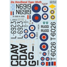 Decals for 1/48 De Havilland Tiger Moth Part 1